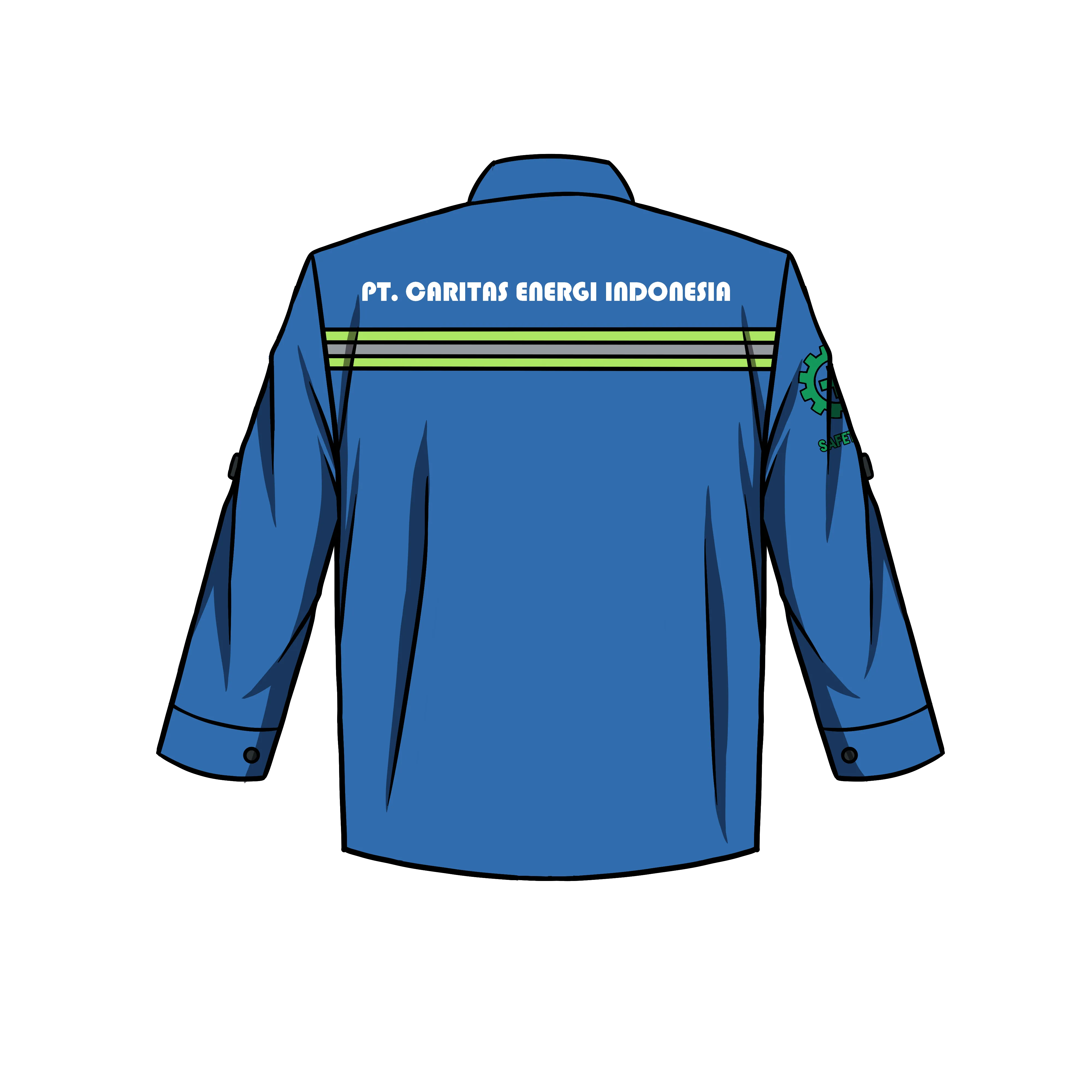 Seragam Kerja - Tampak Belakang