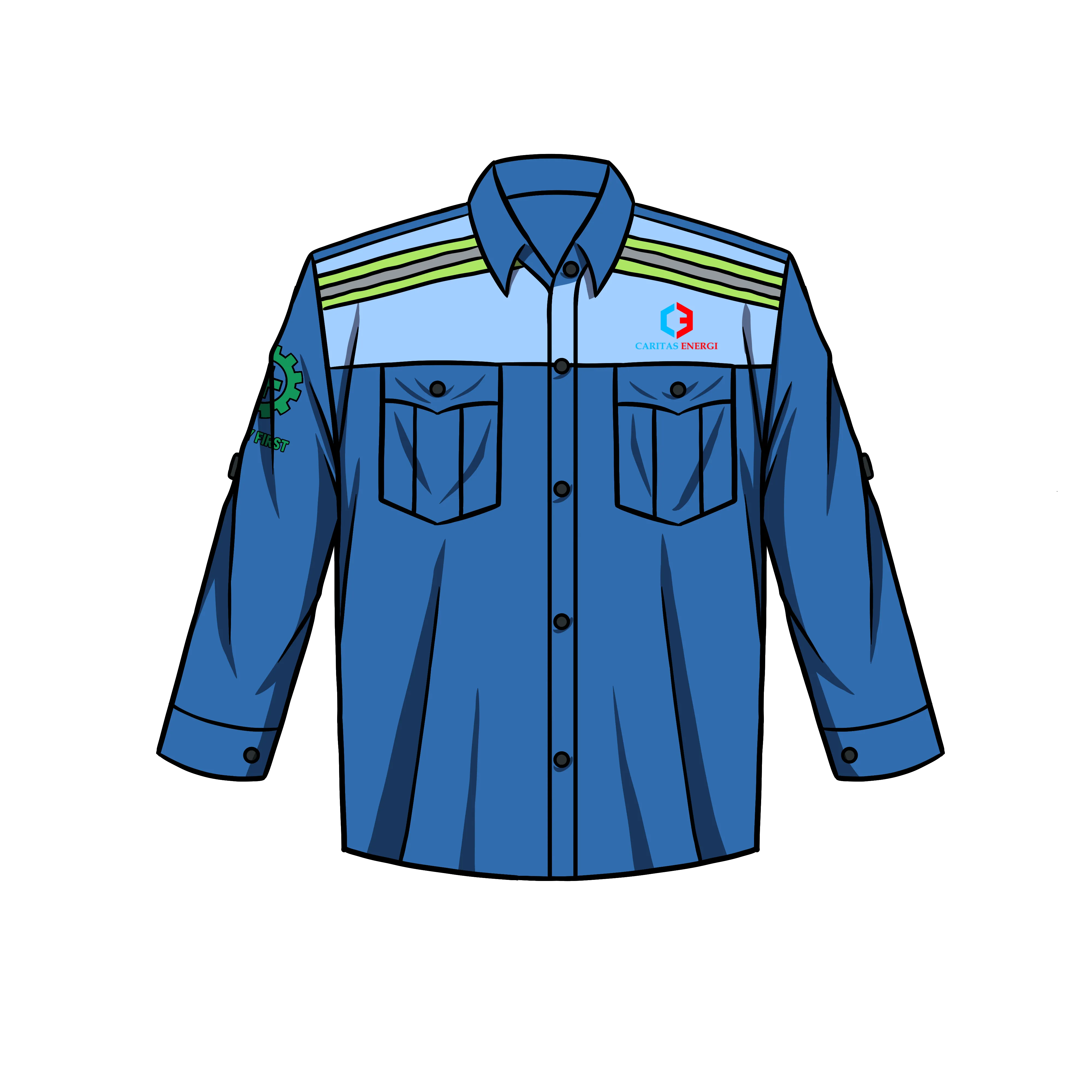 Seragam Kerja - Tampak Depan